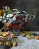 Monet: Still Life, 1869. /N'Still Life With Flowers And Fruit.' Oil Painting, Claude Monet, 1869. Poster Print by Granger Collection - Item # VARGRC0433753