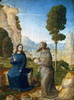 Temptation Of Christ. /N'The Temptation Of Christ.' Oil On Wood, Juan De Flandes, C1500. Poster Print by Granger Collection - Item # VARGRC0035597