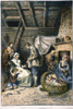 Pilgrims Starving. /Ndealing Out The Daily Five Kernels Of Corn Per Person During The Starving Time In The Plymouth Colony Of Massachusetts, Spring 1623. Wood Engraving, 19Th Century. Poster Print by Granger Collection - Item # VARGRC0066758
