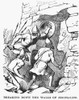 Walls Of Jerusalem. /Nbreaking Down The Walls Of Jerusalem. Wood Engraving, 19Th Century. Poster Print by Granger Collection - Item # VARGRC0068428