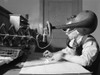 Train Dispatcher, 1943. /Na Railroad Dispatcher In The General Office In Amarillo, Texas, Working The Atchison, Topeka And Santa Fe Line. Photographed By Jack Delano, March 1943. Poster Print by Granger Collection - Item # VARGRC0123037