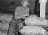 Potato Farmer, 1939. /Na Potato Farmer Leaning On Burlap Sacks Of Potatoes While Smoking A Cigarette, Siskiyou County, California. Photograph By Dorothea Lange In October 1939. Poster Print by Granger Collection - Item # VARGRC0120218