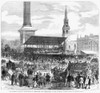 England: Election, 1868. /N'The General Election: Nomination Of Candidates For Westminster At The Hustings, Charing-Cross, On Monday Last.' Engraving, 1868. Poster Print by Granger Collection - Item # VARGRC0264568