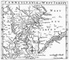 Map: Delaware River. /Nmap Of Pennsylvania And Western New Jersey. Line Engraving, 18Th Century, By Philip Lea. Poster Print by Granger Collection - Item # VARGRC0095980