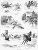 Canada: Manitoba, 1877. /Nscenes Of Life For Frontiersmen In Manitoba, Canada. Engraving, American, 1877. Poster Print by Granger Collection - Item # VARGRC0264909