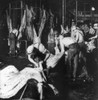Chicago: Meatpacking. /Nfactory Workers Dressing Beef, Removing Hides And Splitting Backbones At The Swift And Company Meatpacking House In Chicago, Illinois. Stereograph, C1906. Poster Print by Granger Collection - Item # VARGRC0117020