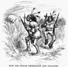 Nast: Native Americans, 1881. /N'Now For Indian Recreation And Vacation.' Cartoon, 1881, By Thomas Nast. Poster Print by Granger Collection - Item # VARGRC0039765