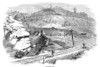 Baltimore & Ohio Railroad. /Nthe Baltimore & Ohio Railroad Pass At Board Tree Hill In Littleton, West Virginia. Wood Engraving, American, 1861. Poster Print by Granger Collection - Item # VARGRC0267800