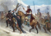 Hannibal (247-183 B.C.). /Ncarthaginian General. Hannibal And His Army Crossing The Alps In 218 B.C. Steel Engraving, American, 1870. Poster Print by Granger Collection - Item # VARGRC0008671