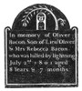 Gravestone: 19Th Century. /Nrubbing From A 19Th Century New England Gravestone For A Boy Killed By Lightning In 1801. Poster Print by Granger Collection - Item # VARGRC0077236