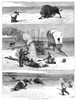 Buffalo Hunting, 1877. /N'A Day'S Still-Hunting After Buffalo.' Buffalo Hunters On The Great Plains. Engraving, American, 1877. Poster Print by Granger Collection - Item # VARGRC0264894