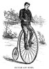 Bicycle, C1875. /Na 'Penny Farthing' Bicycle. Wood Engraving, C1875. Poster Print by Granger Collection - Item # VARGRC0101213