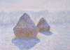 Monet: Haystacks, 1891. /N'Haystacks (Effect Of Snow And Sun).' Oil On Canvas, Claude Monet, 1891. Poster Print by Granger Collection - Item # VARGRC0433685