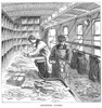 Postal Services, 1875. /Nsorting The Mail On The 'Lightning Express' Mail Train Between New York City And Chicago, Illinois. Wood Engraving, 1875. Poster Print by Granger Collection - Item # VARGRC0080308