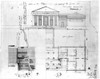 U.S. Capitol, 1811. /Nsketch Of The West Approach Of The U.S. Capitol, Washington, D.C. (Plan And Elevation): Architectural Drawing, 1811, By Benjamin H. Latrobe. Poster Print by Granger Collection - Item # VARGRC0034064