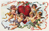 Valentine'S Day Card. /Namerican St. Valentine'S Day Greeting Card, C1900. Poster Print by Granger Collection - Item # VARGRC0087468