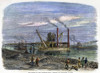 Suez Canal Construction. /Ndredges And Elevators At Work During The Construction Of The Suez Canal, 1869. Wood Engraving From A Contemporary English Newspaper. Poster Print by Granger Collection - Item # VARGRC0047419