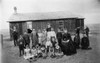 Nebraska: Schoolhouse. /Na Teacher And Students Outside Of A Schoolhouse In Nebraska. Photograph, C1880. Poster Print by Granger Collection - Item # VARGRC0186474