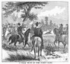 Chicago: Wolf Hunt, C1830. /Na Wolf Hunt In Chicago During The Early Days Of Settlement. Wood Engraving, American, 1878. Poster Print by Granger Collection - Item # VARGRC0101151
