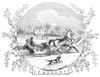 America: Sleighing, 1855. /Nwood Engraving, American, 1855. Poster Print by Granger Collection - Item # VARGRC0059960