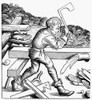 Woodcutter, 1493. /Nwoodcut, 1493, From The 'Nuremberg Chronicle.' Poster Print by Granger Collection - Item # VARGRC0098942