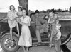 Migrant Workers, 1939. /Na Family Of Migrant Workers With Their Automobile In The Arkansas River Bottoms Near Vian, Oklahoma. Photograph By Russell Lee, 1939. Poster Print by Granger Collection - Item # VARGRC0002429