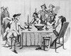 Treaty Of Paris, 1763. /Ncelebrating The Treaty Of Paris, February 1763, That Ended The Seven Year'S War, At The Thistle & Crown In London, England. Contemporary English Cartoon. Poster Print by Granger Collection - Item # VARGRC0126707