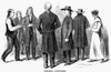 Shakers, 1875. /Nshaker Costumes. Wood Engraving, 1875. Poster Print by Granger Collection - Item # VARGRC0077348