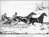 America: Sleighing, 1848. /N'The Sleigh Race.' Lithograph By Currier & Ives, 1848. Poster Print by Granger Collection - Item # VARGRC0079918