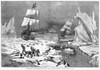 Seal Hunt, 1881. /N'Seal-Hunting In The Northern Seas.' Wood Engraving, American, 1881. Poster Print by Granger Collection - Item # VARGRC0088400