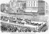 New York: Russian Visit. /Ngrand Procession On Broadway, During The Visit Of The Russian Fleet To New York City, Under Escort Of The Military And Police. Engraving, American, 1863. Poster Print by Granger Collection - Item # VARGRC0266352