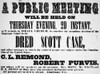 Dred Scott (C1795-1858). /Namerican Slave. Handbill Calling For A Protest Meeting Against The Dred Scott Decision In Philadelphia, Pennsylvania, 1857. Poster Print by Granger Collection - Item # VARGRC0013660
