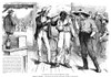 Forcing The Black Vote. /Nsouthern Democrats Forcing Black Voters To Vote The Democratic Ticket. Cartoon Published In An American Magazine Just Before The Presidential Election Of 1876. Poster Print by Granger Collection - Item # VARGRC0018344