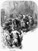 Irving: Rip Van Winkle, 1819. Rip Van Winkle Meets The Dwarfs In The Catskill Mountains. Engraving, American, 1876, Depicting A Scene From The Washington Irving Story First Published In 1819. Poster Print by Granger Collection - Item # VARGRC0054781