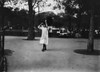 Child Labor, C1910. /Na Tenement Girl Carrying A Bundle Of Garment Work, To Be Done At Home, Through A Park In New York City. Photographed C1910 By Lewis W. Hine. Poster Print by Granger Collection - Item # VARGRC0119937