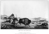 Buffalo Hunt, 1837. /N'Hunting The Buffaloe.' Lithograph After A Painting By Peter Rindisbacher. Published By E.C. Biddle, 1837. Poster Print by Granger Collection - Item # VARGRC0186402