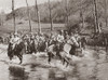 World War I: Cavalry. /Nfrench Cavalrymen Wading Their Horses Through A Stream In Pursuit Of The Retreating German Army After The First Or Second Battle Of The Marne, 1914 Or 1918. Photograph. Poster Print by Granger Collection - Item # VARGRC0407833