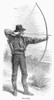 Archer, 1880S. /N'Drawing.' Wood Engraving, English, 1880S. Poster Print by Granger Collection - Item # VARGRC0101055