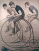 Bicycling, 1880. /Nhigh-Wheel Bicycles Of 1880: Contemporary Colored Engraving. Poster Print by Granger Collection - Item # VARGRC0021271