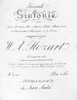 Mozart: Symphony #40. /Ntitle Page For 'Symphony No. 40 In G Minor K. 550,' By Wolfgang Amadeus Mozart. Poster Print by Granger Collection - Item # VARGRC0114353
