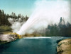 Yellowstone Park: Geyser. /Nriverside Geyser Eruption In Yellowstone National Park, Wyoming. Photochrome, C1905. Poster Print by Granger Collection - Item # VARGRC0129178