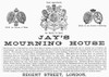Mourning House, 1891. /Nenglish Newspaper Advertisement For Jay'S Morning House On Regent Street, London, 1891. Poster Print by Granger Collection - Item # VARGRC0090744
