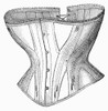 Corset Advertisement, 1869. /Nshort Corset Of Gray Coutil. Line Engraving, American, 1869. Poster Print by Granger Collection - Item # VARGRC0016792