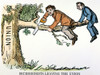 Cartoon: Secession, 1861. /Nsecessionists Leaving The Union: American Cartoon, C1861, Published Before The Outbreak Of The Civil War. Poster Print by Granger Collection - Item # VARGRC0029229