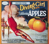 Crate Label, 20Th Century. /Ndiving Girl Brand Apples From California. Poster Print by Granger Collection - Item # VARGRC0090793