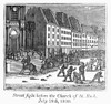 French Revolution, 1830. /Nstreet Fighting Before The Church Of St. Roch, 28 July 1830. Wood Engraving, American, 1830. Poster Print by Granger Collection - Item # VARGRC0094862