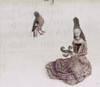 Lady, 15Th Century. /Na Seated Lady Holding A Crest Of Ostrich Feathers, With A Falcon Perched Above Her. Illumination From A Flemish Book Of Hours Made For Engelbert Ii Of Nassau, 1485-90. Poster Print by Granger Collection - Item # VARGRC0116959