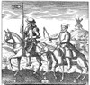 Don Quixote & Sancho Panza. /Ncopper Engraving From An Early 17Th Century Edition. Poster Print by Granger Collection - Item # VARGRC0033487