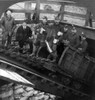 Coal Miners, C1905. /Nfive Coal Miners In A Railroad Car About To Descend Into The Coal Mine Shaft, Hazelton, Pennsylvania. Stereograph, C1905. Poster Print by Granger Collection - Item # VARGRC0107946