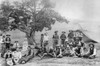 Cowboy Camp, C1890. /Ncowboys Sitting Around A Chuckwagon At Their Camp In Colorado. Photograph, C1890. Poster Print by Granger Collection - Item # VARGRC0186490